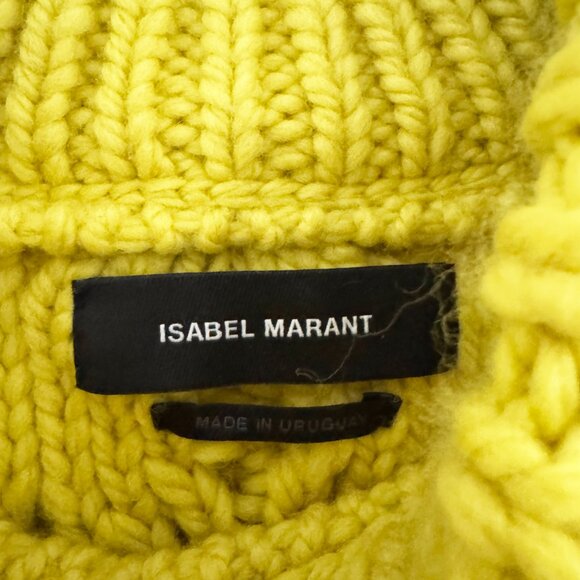 Isabel Marant "Milford" Cable Knit Sweater in Yellow, size 38 (size small ish) - Picture 3 of 5